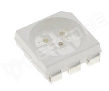 LL-R5050VC-V1-4H / LED, 5050, PLCC6, piros, 1200...1600mcd, 5x5.5x1.5mm, 120°, 60mA, SMD (LL-R5050VC-V1-4H / LUCKYLIGHT)