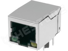 LMJ3628844TA753 / RJ45 aljzat + transzformátor 10/100Base-TX 1CT:1/1CT:1 + LED (AMPHENOL)