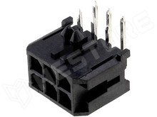 43045-0600 / MicroFit dugó 90° 6 pin (MOLEX)