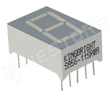 SC56-11GWA / LED kijelző, 14 mm, zöld (KINGBRIGHT ELECTRONIC)