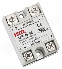 SSR-40VA / Szilárdtest relé - teljesítményszabályzó (SSR), 1-fázisú, 40A, 500K dimmer, 24...380V AC, nullátmenetnél kapcsol (SSR-40VA / FOTEK)