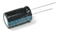 3300 uF / 10V / Kondenzátor, elektrolit, 3300µF, 10V DC, 5mm, Ø12 x 20mm, -55...105°C (SAMWHA)