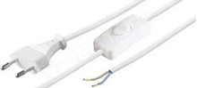 S1W-2/07/1.5WH / Kábel, hálózati csatlakozóval + kapcsolóval (BQ CABLE)