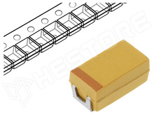 T491C336K016AT / Kondenzátor, tantál, 33µF, 16V DC, -55...125°C, C (T491C336K016AT / KEMET)