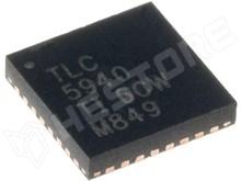 TLC5940RHB / 16xLED driver, 12bit scale PWM (TEXAS)